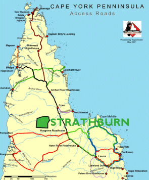 Map of Cape York - Click for enlargement