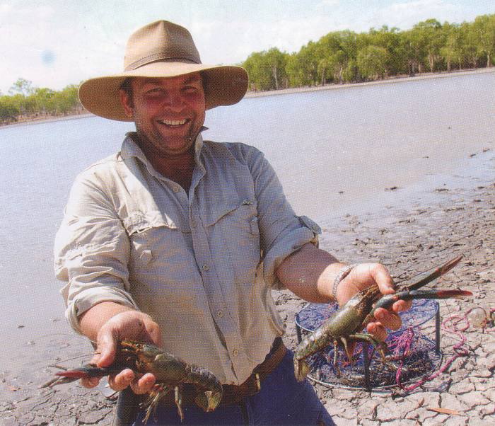 Alisdair with entre, a couple of nice yabbies - width=